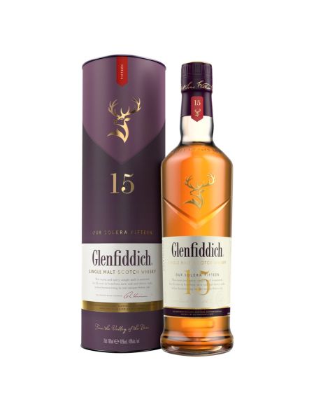 GLENFIDDICH 15 YO SOLERA CON ESTUCHE