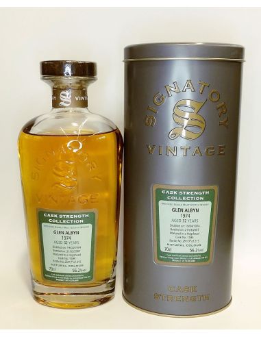 GLEN ALBYN SIG CASK ST COL CST 1974 SINGLE MALT SC