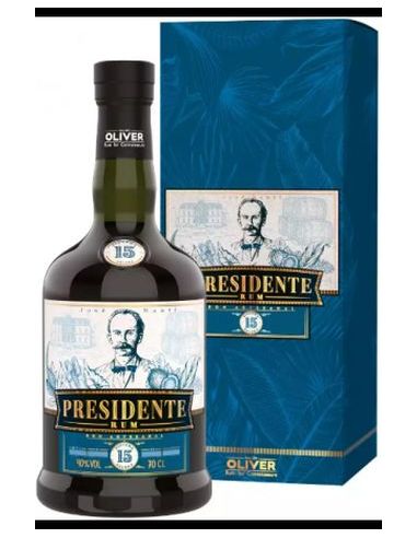 PRESIDENTE 15 AÑOS GRAN AÑEJO CON ESTUCHE