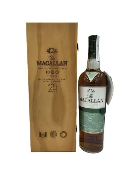 THE MACALLAN 25 YO FINE OAK CAIXA DE FUSTA