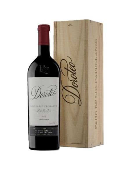 Botella DOROTEO 2018 PAGO DE LOS CAPELLANES TINTO con caja madera