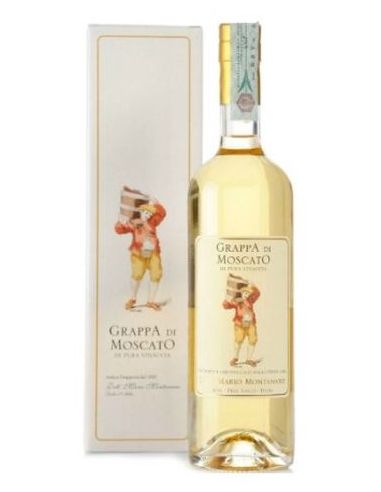 Botella de Grappa Italia GRAPPA DI MOSCATO DOTT. MARIO MONTANARO