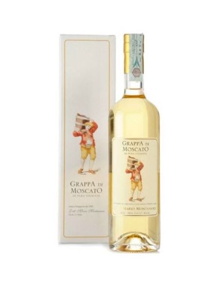 Botella de Grappa Italia GRAPPA DI MOSCATO DOTT. MARIO MONTANARO