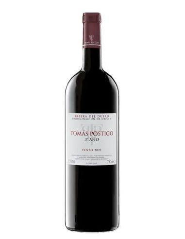 Botella vino TOMAS POSTIGO 3º AÑO 2021 TINTO Ribera Duero