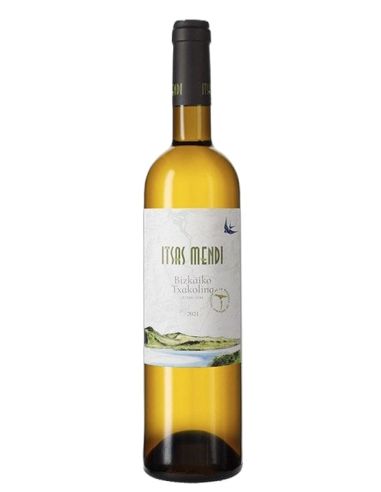 Vi de bizkaiko txakolina txakoli itsasmendi blanc