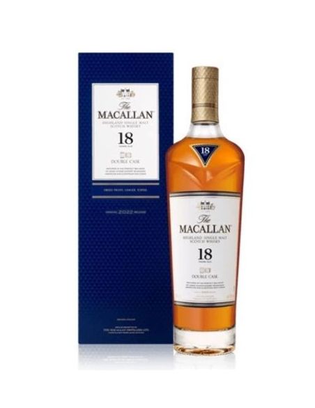 Botella whisky sigle malt THE MACALLAN 18 DOUBLE CASK con estuche