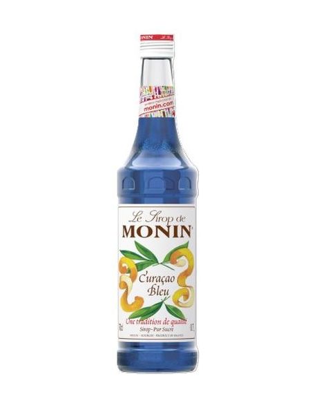 Botella licor frutas MONIN SIROPE  BLUE CURAÇAO 1 L