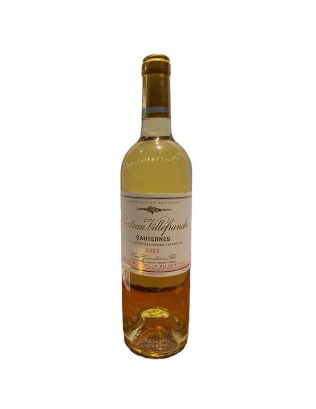 Botella vino Francia CHATEAU VILLEFRANCHE SAUTERNES BLANCO