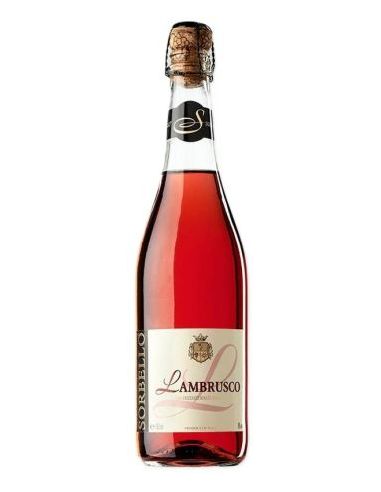 Botella vino Italia LAMBRUSCO SORBELLO ROSADO