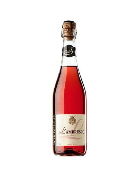 Botella vino Italia LAMBRUSCO SORBELLO ROSADO