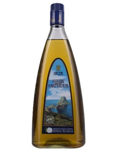 Botella licor de hierbas HIERBAS IBICENCAS 1 L