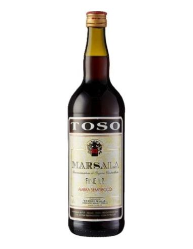 Botella vino aperitivo fino TOSO MARSALA 1L