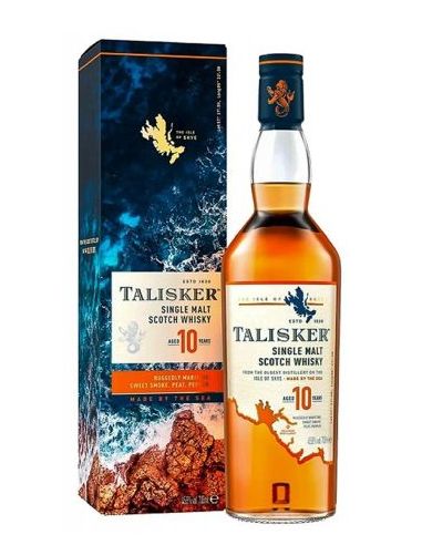 Botella Whisky single malt TALISKER 10 YO