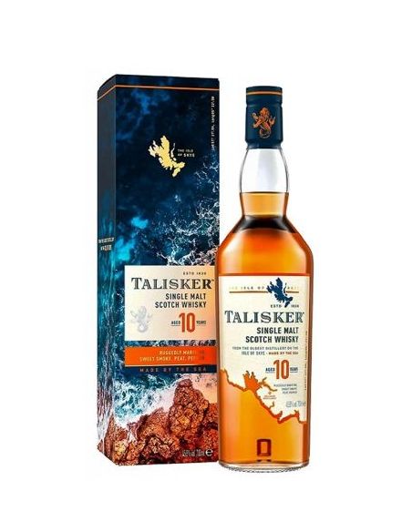 Botella Whisky single malt TALISKER 10 YO